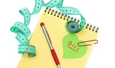 Menu conto diet