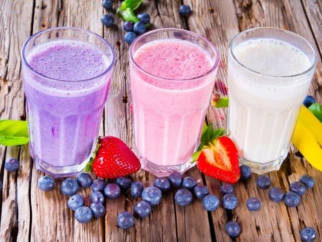 smoothies buah jeung sayur jeung cocktails pikeun leungitna beurat
