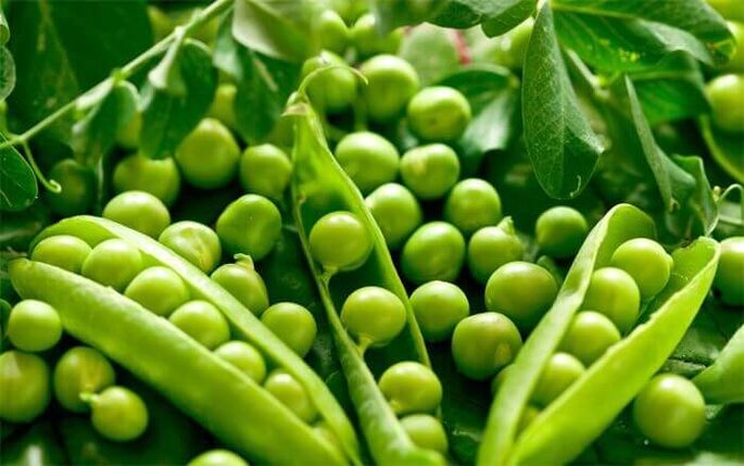Anjeun tiasa ngalebetkeun kacang héjo dina ménu pikeun pankreatitis